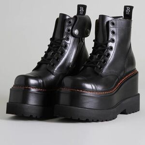 R13 JUMP ANKLE BOOTS STACKED PLATFORM BRAND NEW IN BOX 40